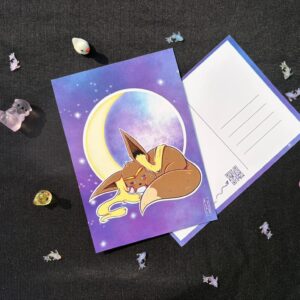 Carte postale Evoli x Moon